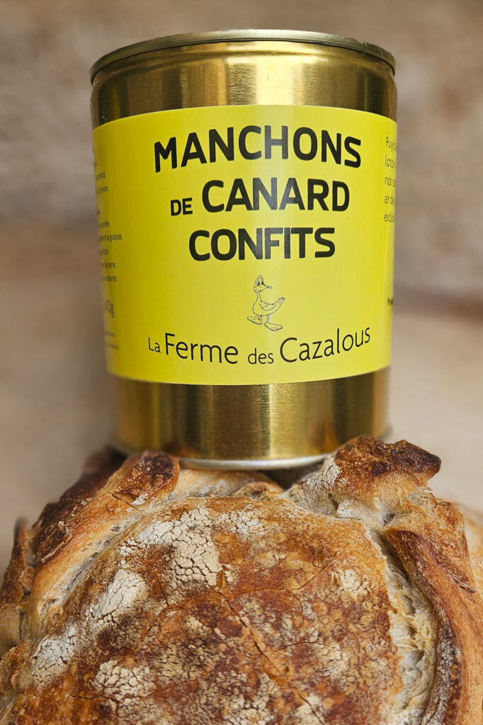 manchons de canard confits de la ferme des cazalous