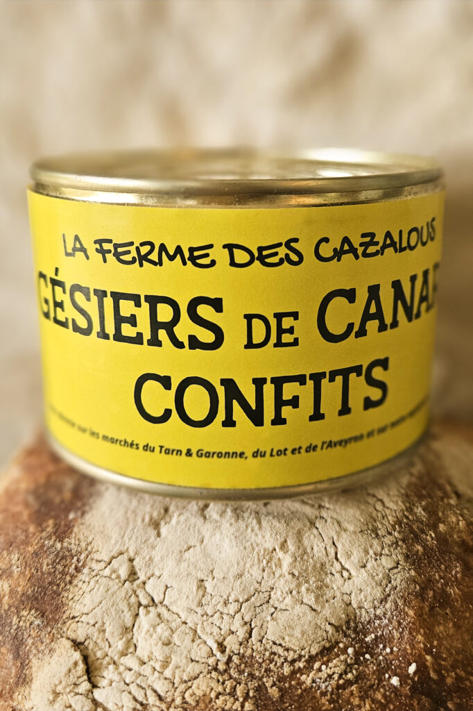 Gésiers de canard De la ferme des cazalous