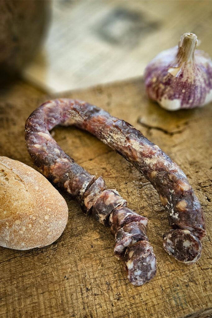 Saucisse sèche de canard de la ferme des cazalous