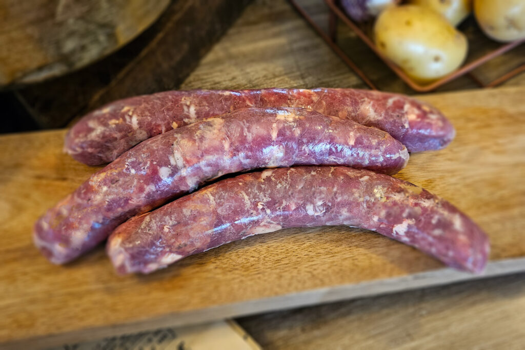 saucisse de canard de la ferme des cazalous